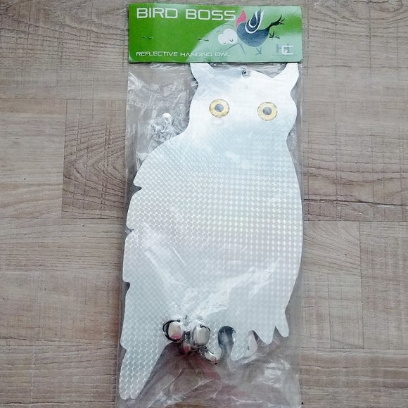 Accents New Pack Of 2 Decoy Owls 2 Reflective Hanging Wind Twisters Decoy Scare Birds Poshmark
